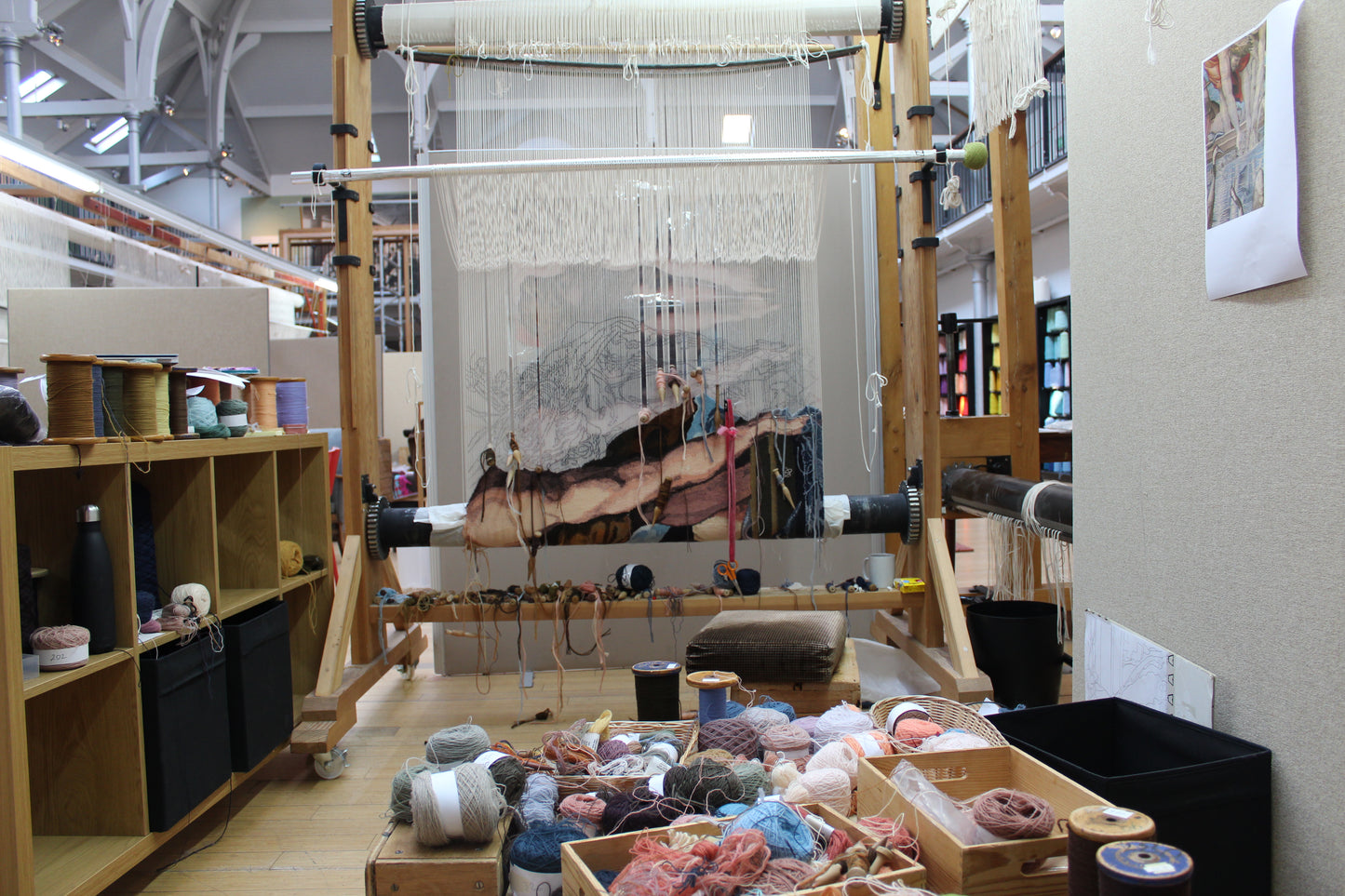 Tapestry Colour Studies: Dovecot Studios after Raphael, The Miraculous Draught of Fishes (detail), 2022