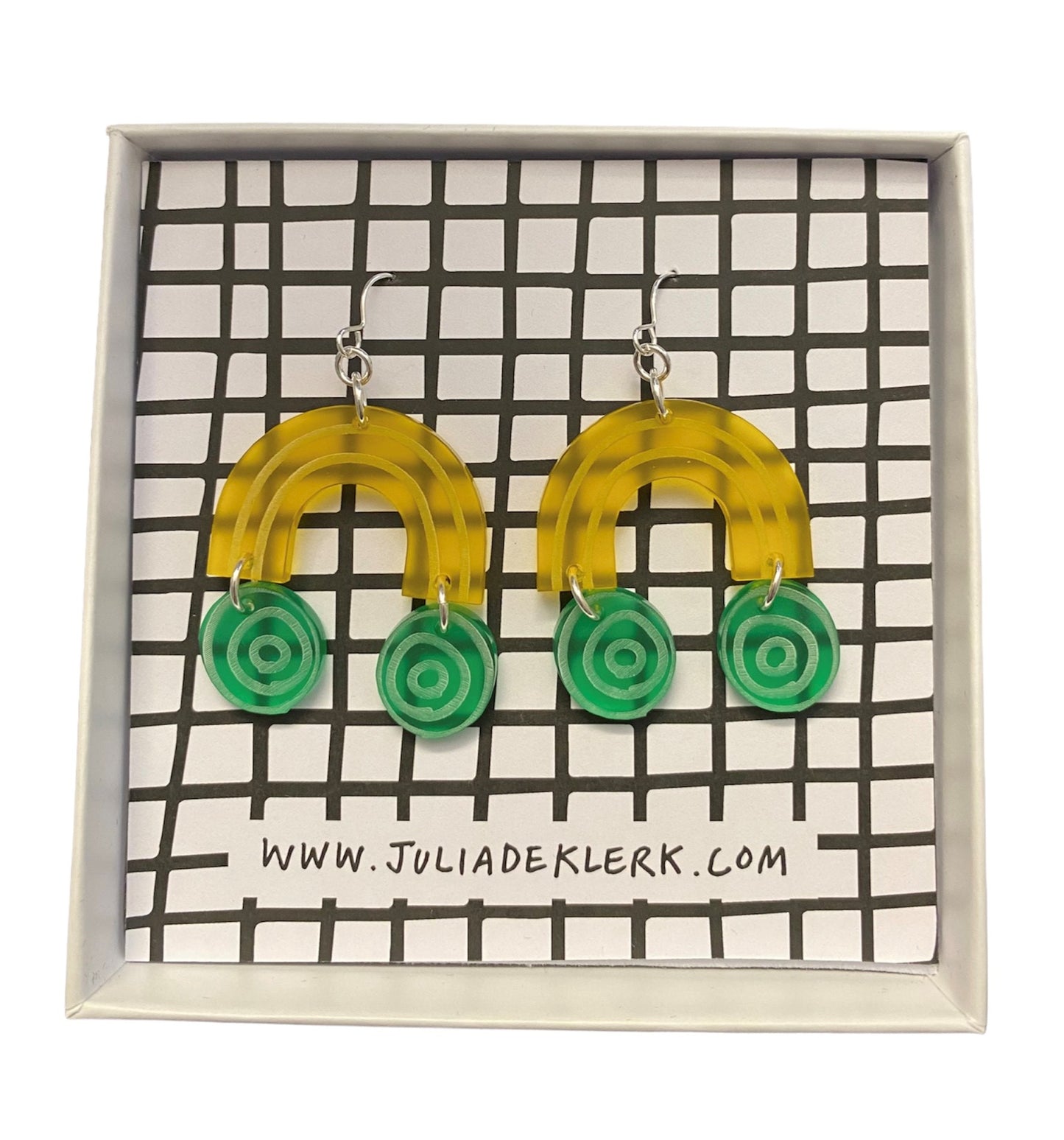JEWELLERY: Julia De Klerk - Sweetie Dangle Earring (Yellow/Green)