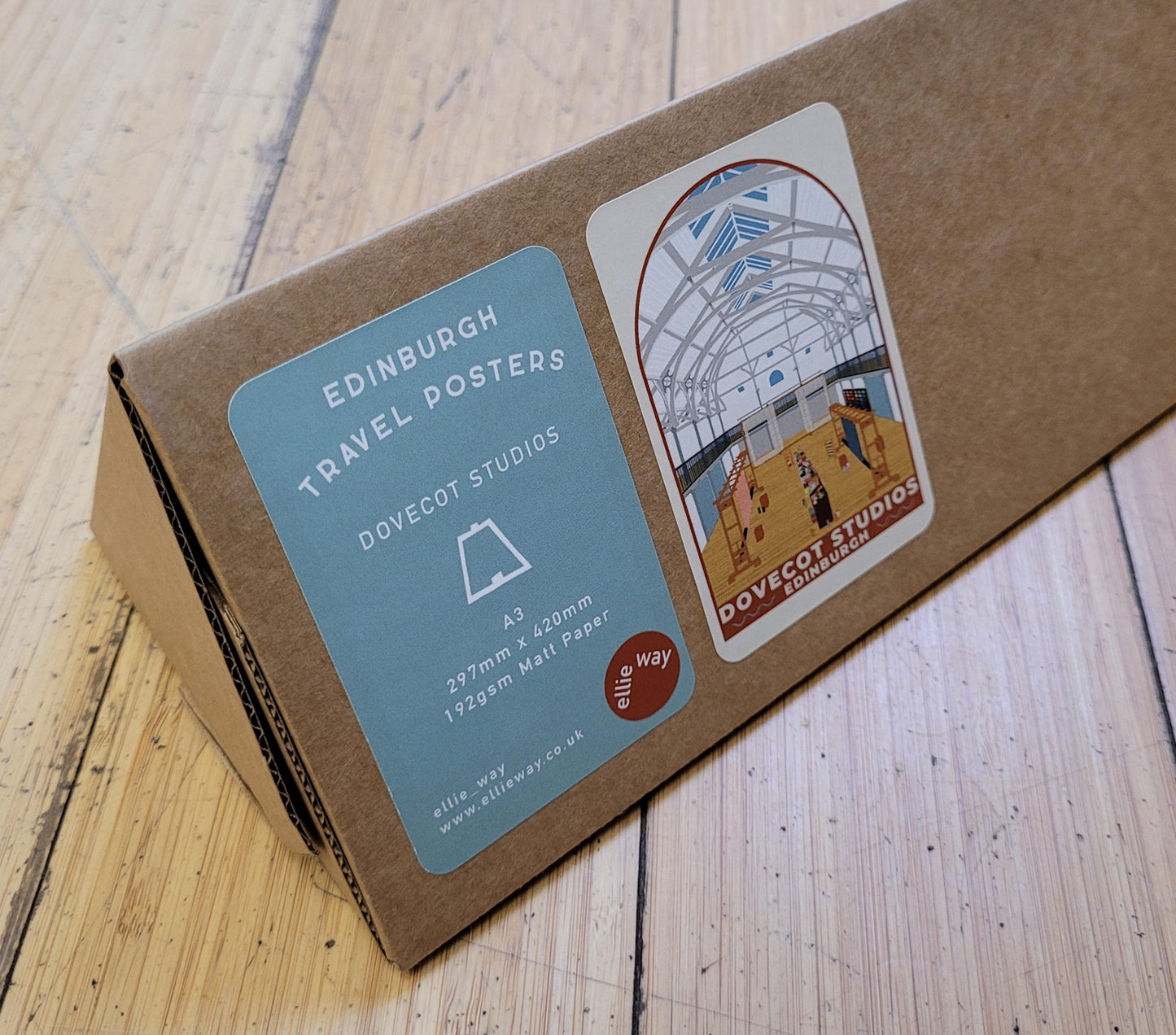 Dovecot Studios, A3 Poster by Ellie Way