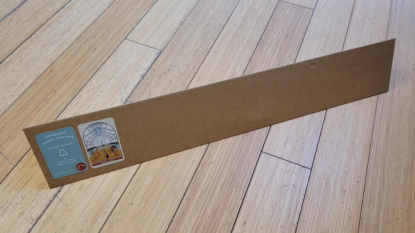 Dovecot Studios, A2 Poster by Ellie Way