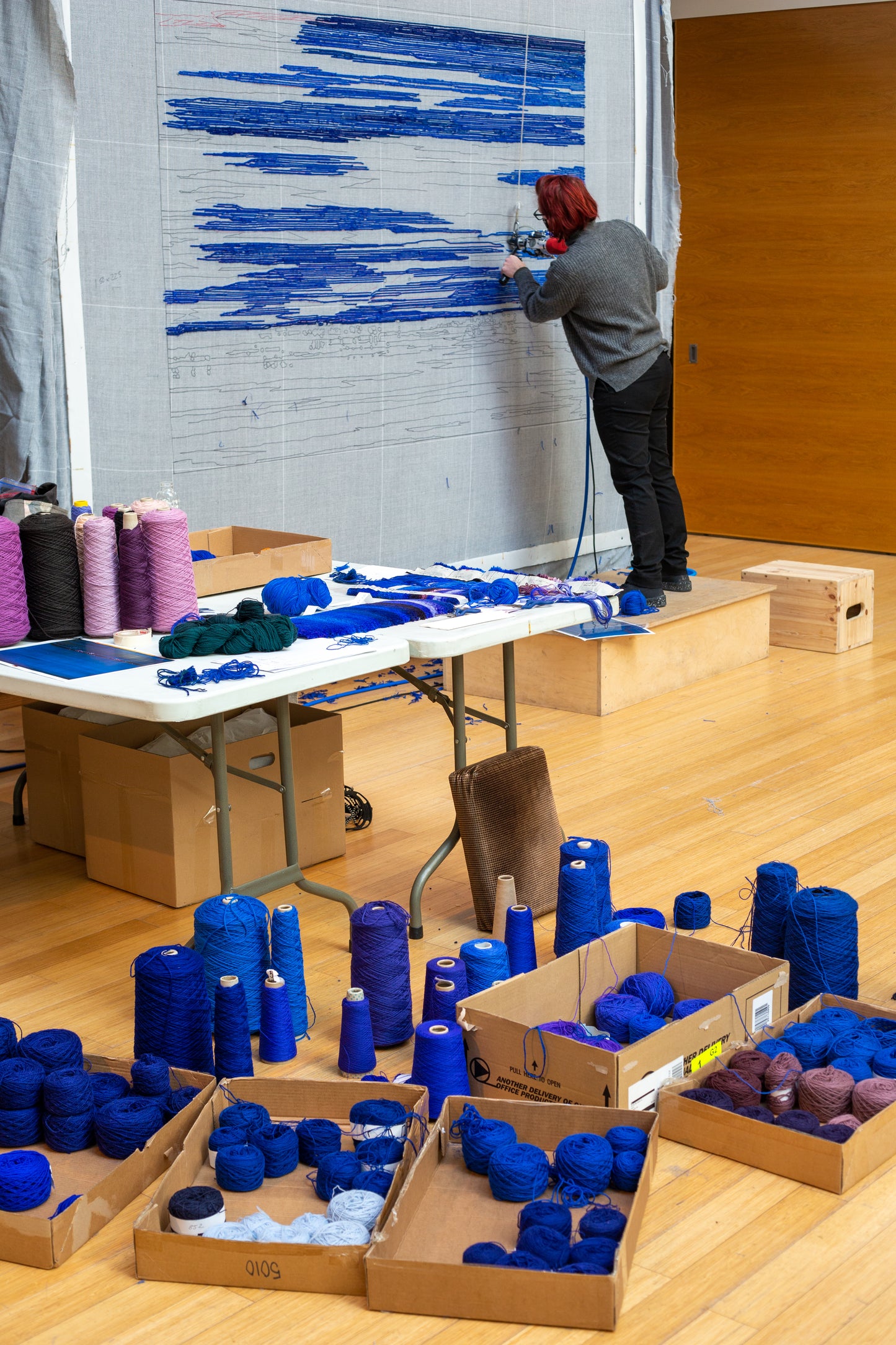 Tapestry Colour Studies: Jock McFadyen and Dovecot Studios, Mallaig 2021