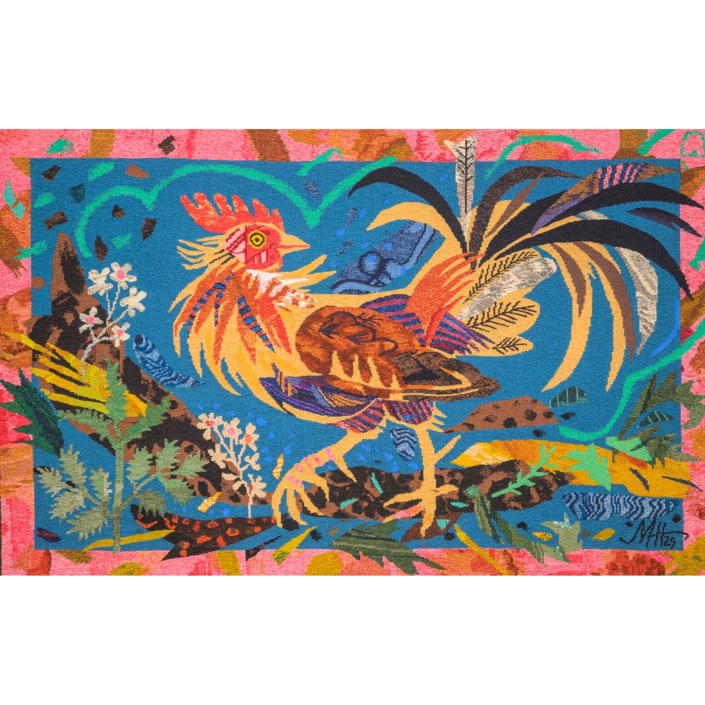 Tapestry Colour Studies: Mark Hearld and Dovecot Studios, The Cockerel 2025 #2
