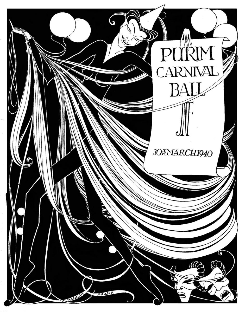 Scottish Women Artists: Purim Carnival Ball Tea Towel