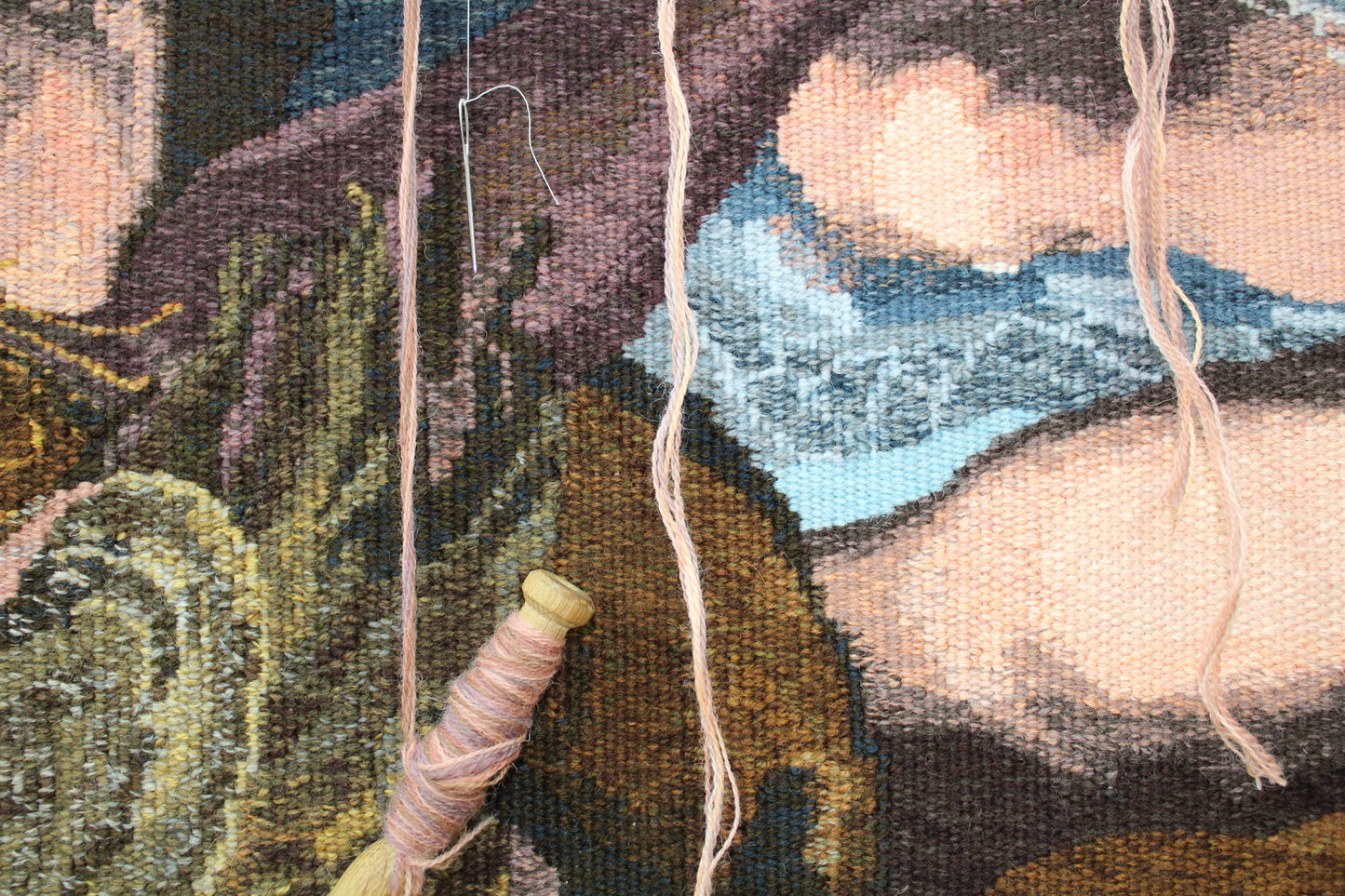 Tapestry Colour Studies: Dovecot Studios after Raphael, The Miraculous Draught of Fishes (detail), 2022