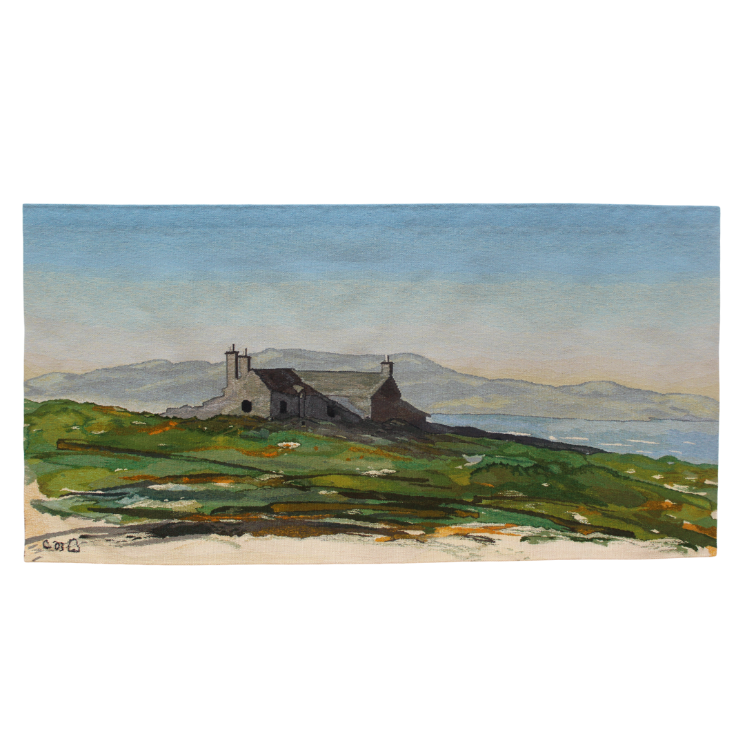 Tapestry Colour Studies: King Charles III and Dovecot Studios, Abandoned Cottage on the Isle of Stroma, Caithness 2017