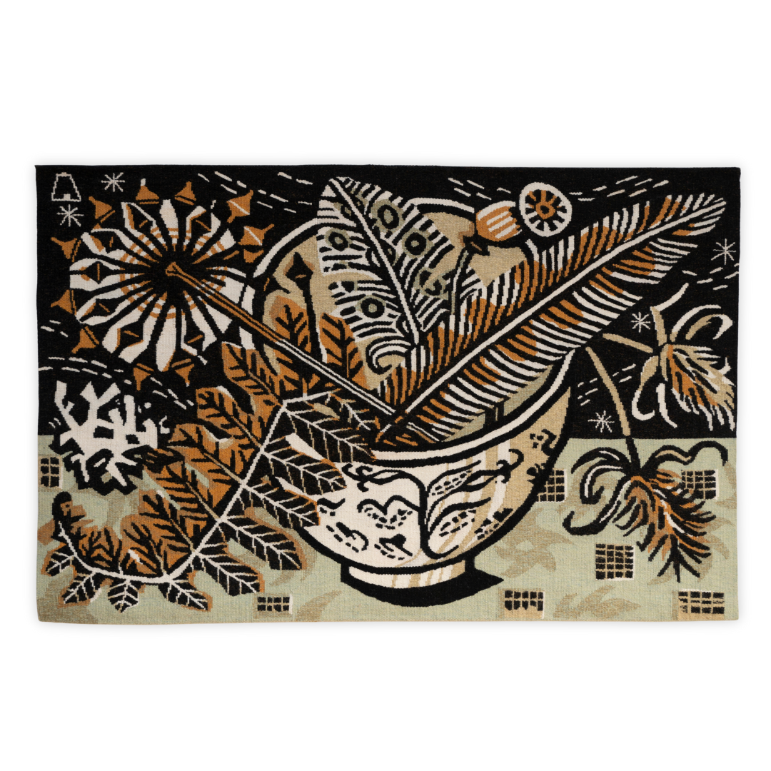 Tapestry Colour Studies: Angie Lewin and Dovecot Studios, Teabowl and Bracken 2023