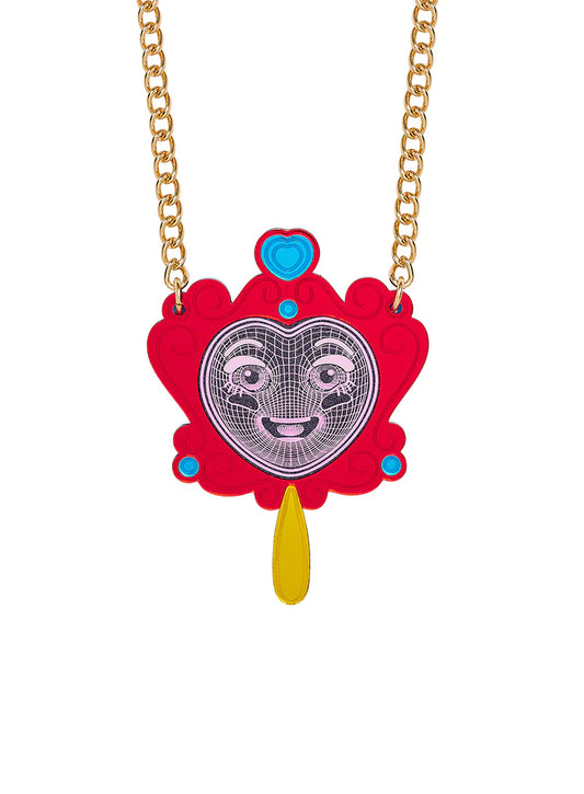 JEWELLERY: Tatty Devine MIRROR ЯOЯЯIM Necklace