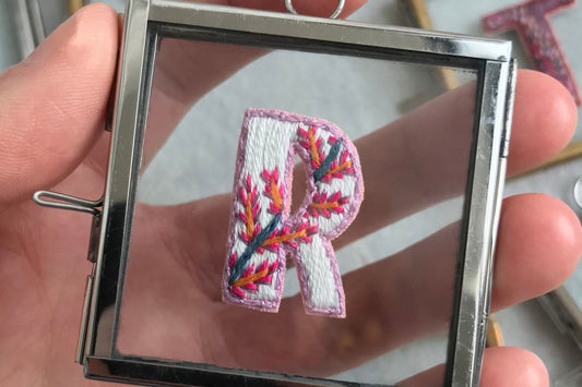 Framed Embroidered Letter Workshop 2nd Aug 2025