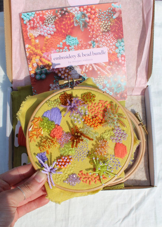 Imogen Melissa: Beaded and Embroidery Kit in Bright