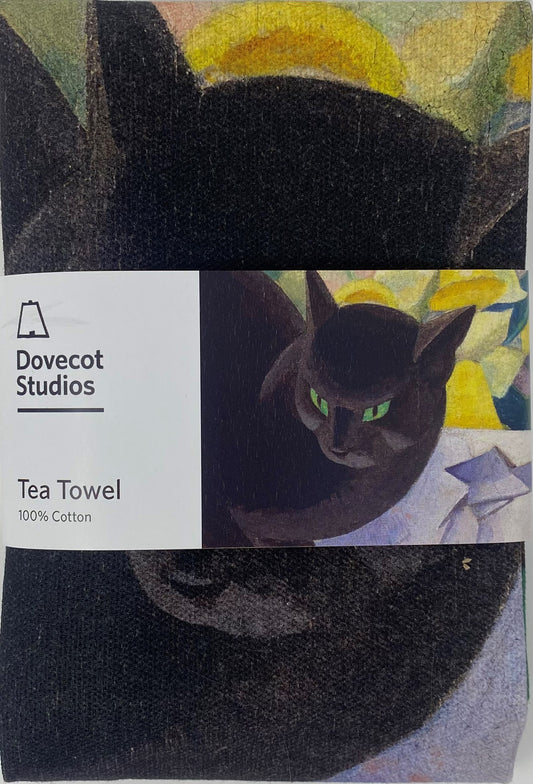 Scottish Women Artists: The Uncivilised Cat Tea Towel