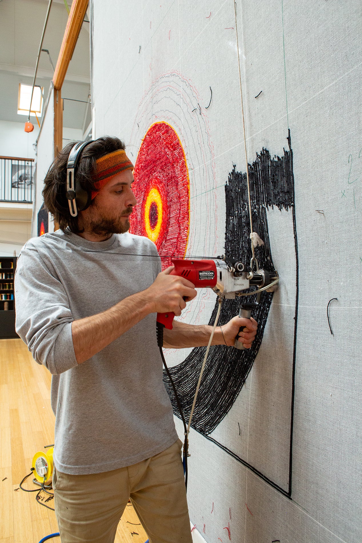 Tapestry Colour Studies: Garry Fabian Miller and Dovecot Studios, Hearth Rug, Gathered Gold Light 202