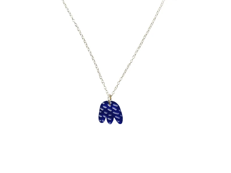 JEWELLERY: Julia De Klerk - Tulip Charm Necklace (Blue)