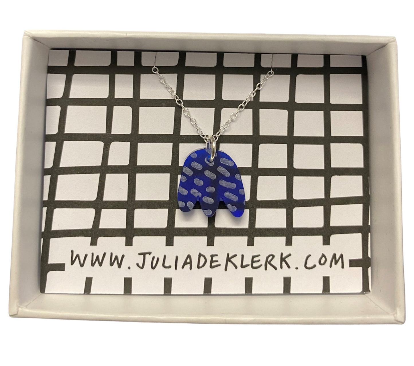 JEWELLERY: Julia De Klerk - Tulip Charm Necklace (Blue)