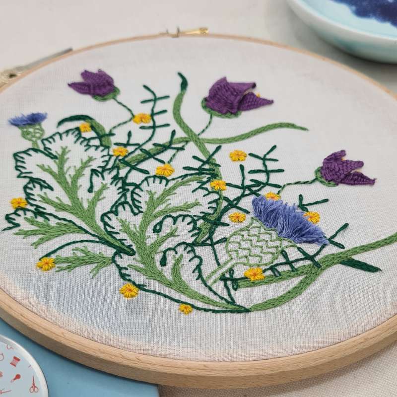 Botanical Embroidery Workshop Inspired by Morris & Co